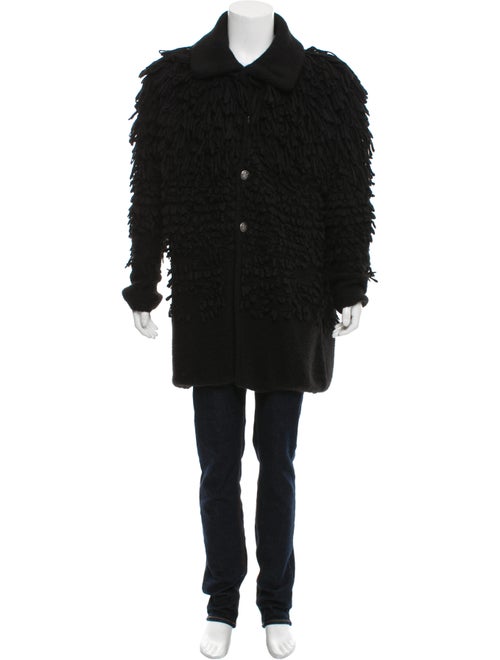 Maison Margiela Alpaca Shearling Jacket black
