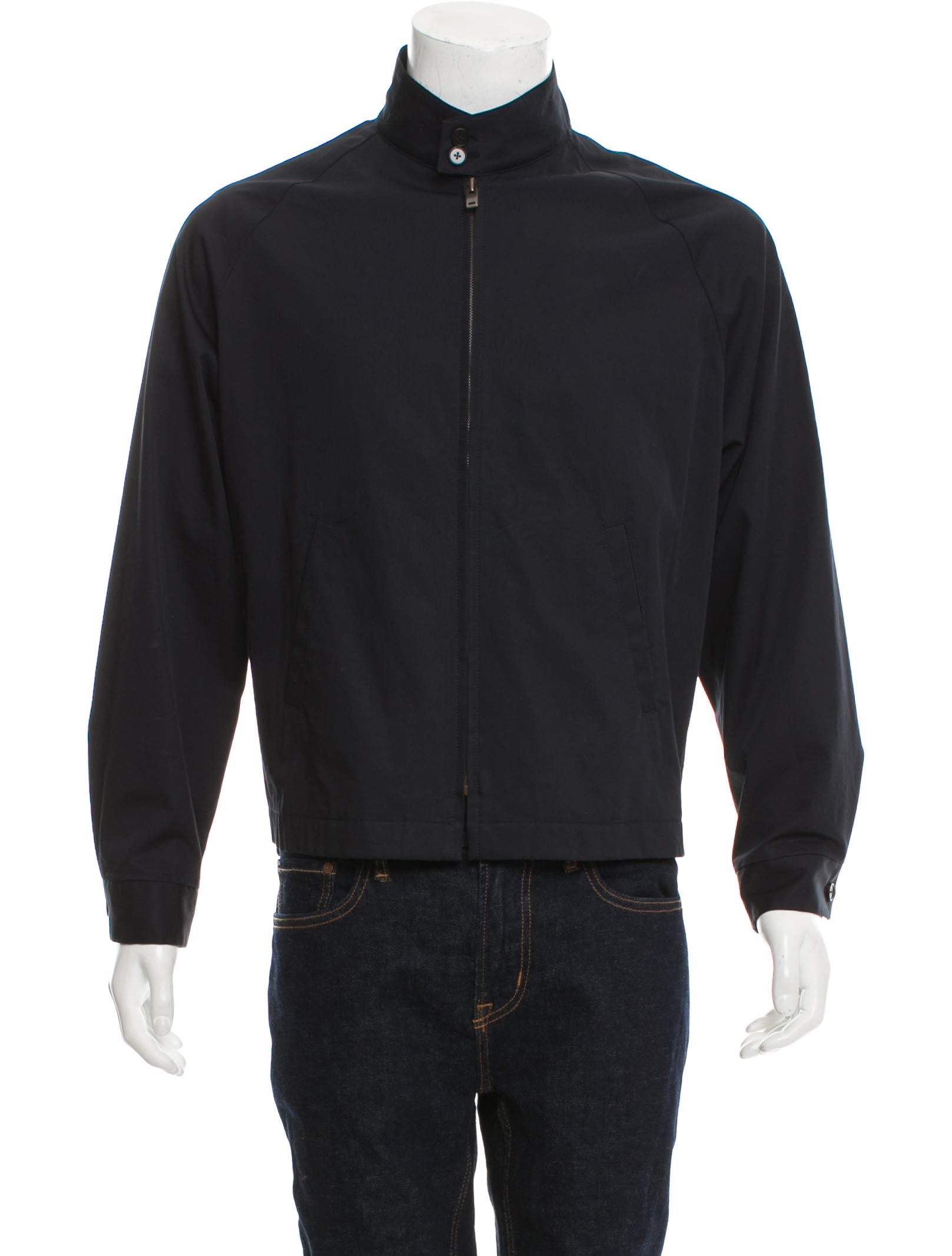 ジャケット・アウター Maison Margiela Harrington Jacket Maison Margiela Lightweight Zip-Up Harrington Jacket - Blue