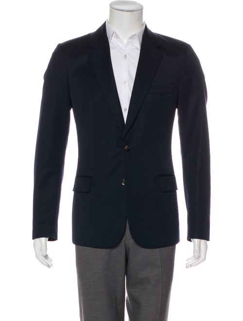 Maison Margiela Wool Notch-Lapel Blazer navy