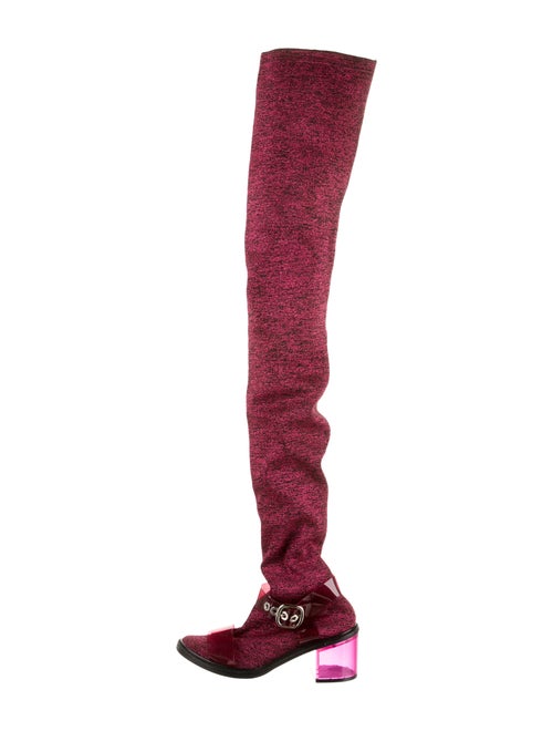 Maison Margiela Round-Toes Sock Boots Pink