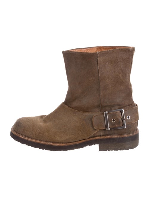 Maison Margiela Suede Ankle Boots Brown