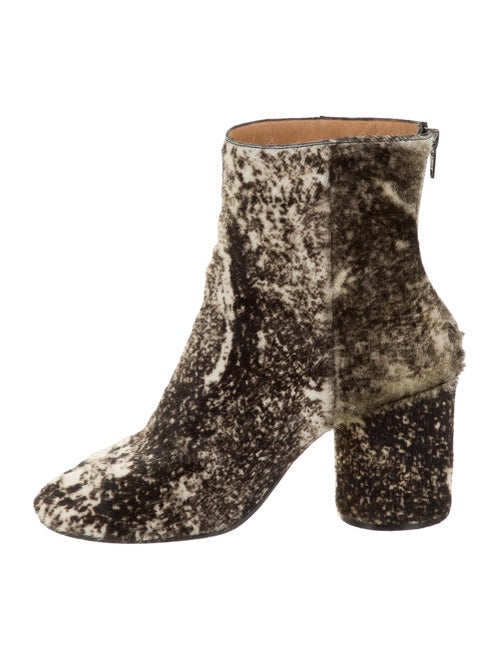 Maison Margiela Print Ponyhair Ankle Boots