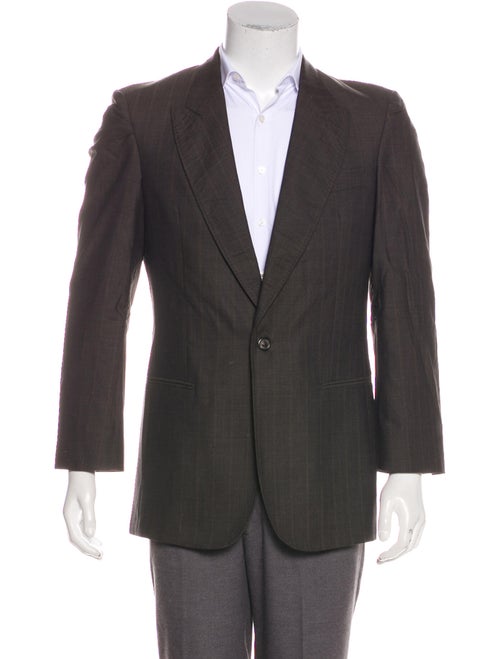 Maison Margiela Pinstripe Wool Blazer brown