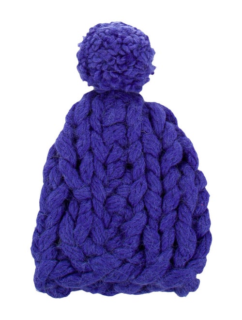 Maison Margiela Wool Knit Beanie Blue