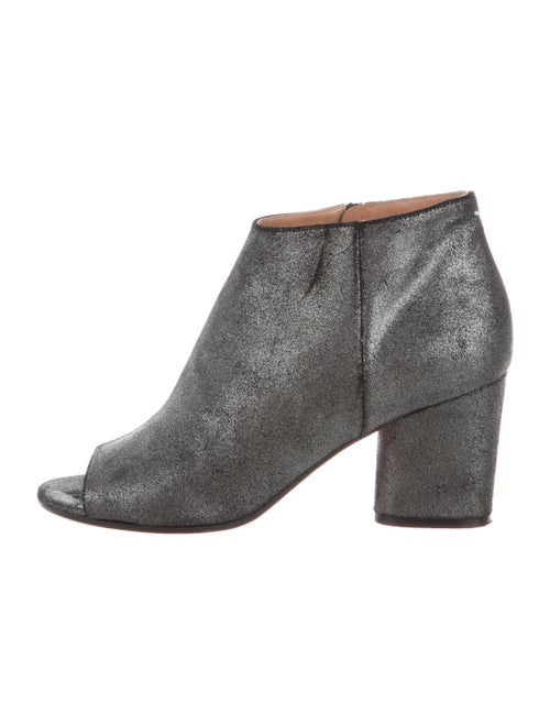 Maison Margiela Leather Boots Metallic
