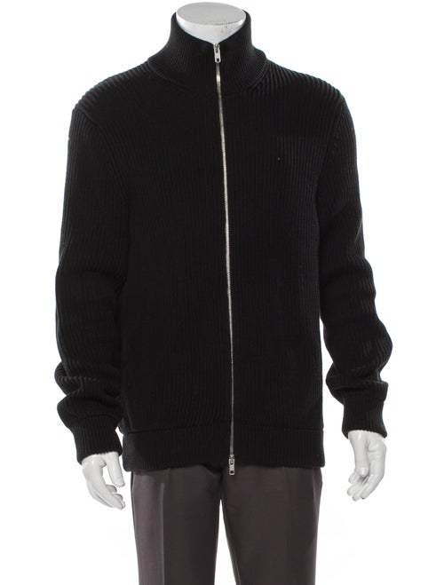Maison Margiela Turtleneck Long Sleeve Cardigan Bl