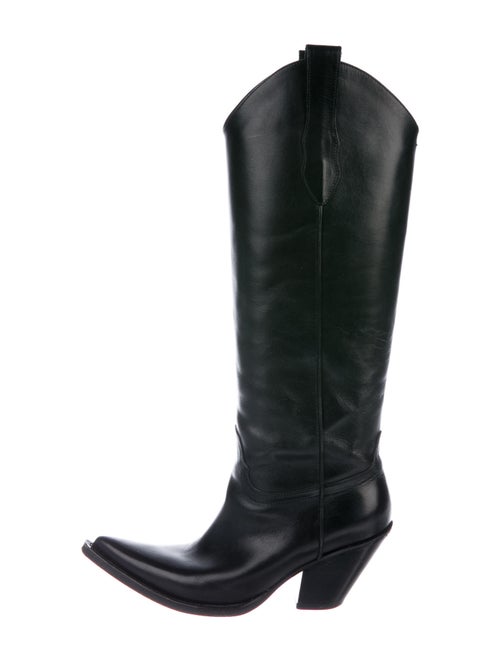 Maison Margiela Leather Western Boots Black