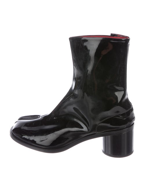 Maison Margiela Tabi Patent Leather Boots Black