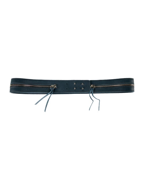 Maison Margiela Zip-Accented Waist Belt silver