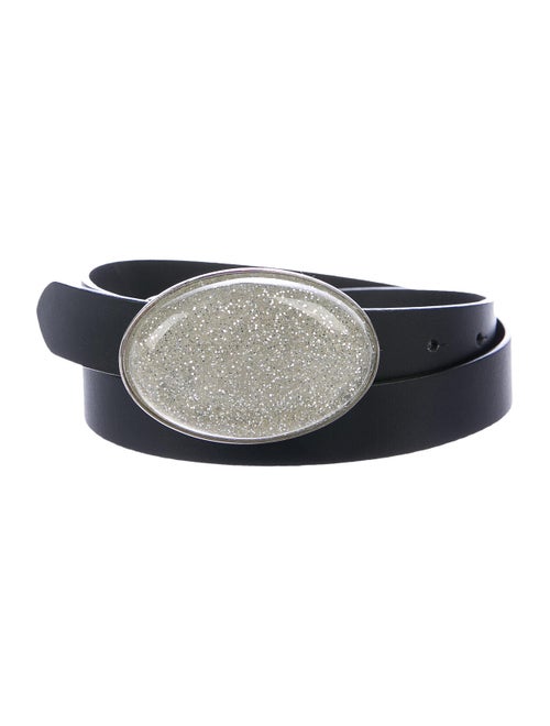 Maison Margiela Embellished Leather Belt Black