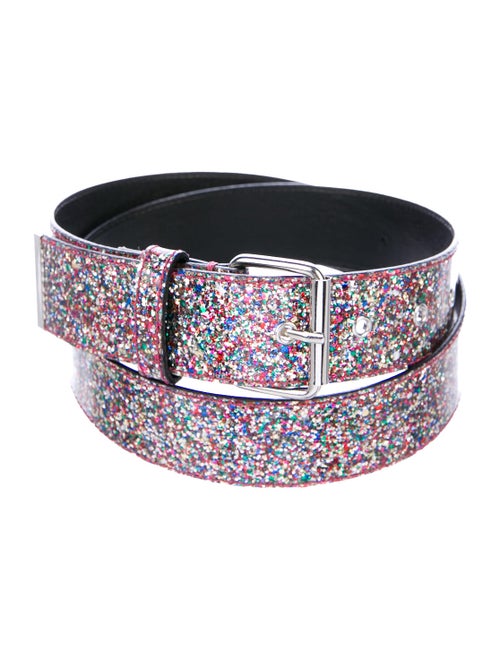 Maison Margiela Leather Metallic Belt Metallic