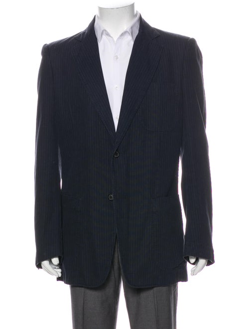Maison Margiela Striped Blazer Blue