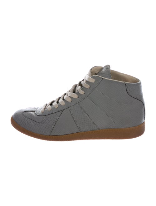 Maison Margiela Embossed Reflective Sneakers Grey