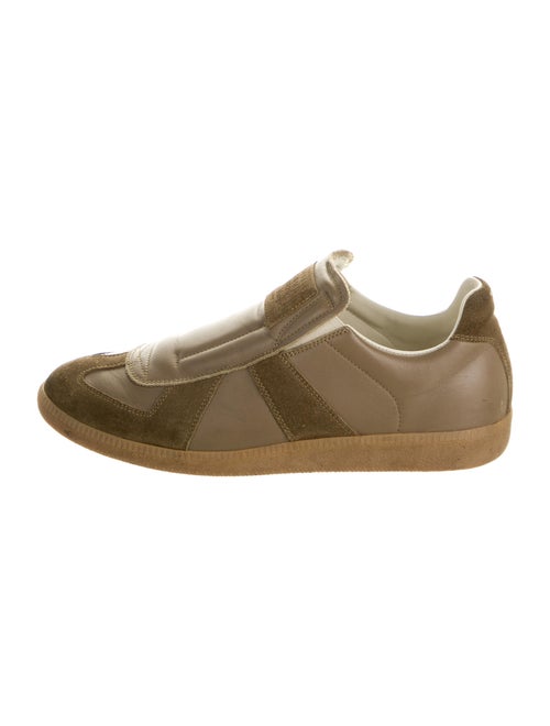 Maison Margiela Leather Printed Sneakers Brown