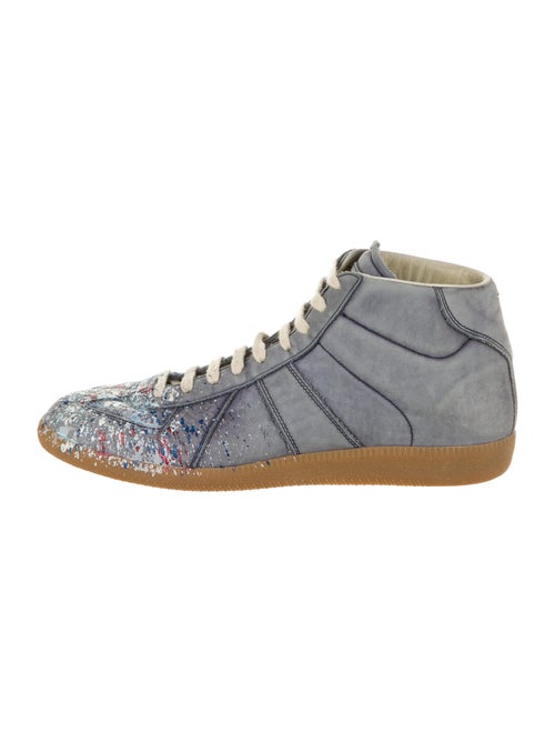 Maison Margiela Leather Sneakers Grey