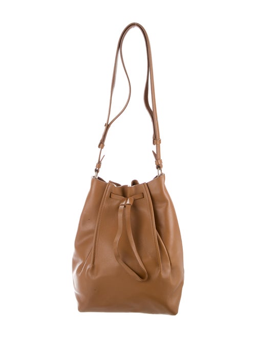 Maison Margiela Leather Bucket Shoulder Bag Brown
