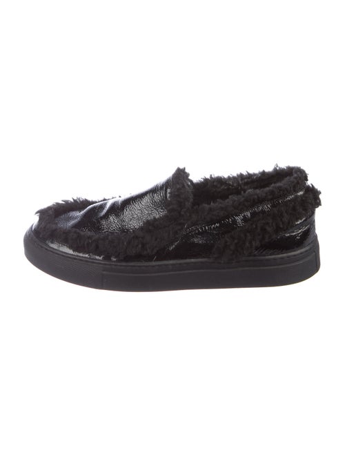 Maison Margiela Patent Leather Sneakers Black