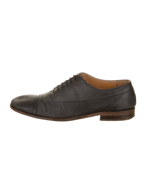 Maison Margiela Leather Derby Shoes Black