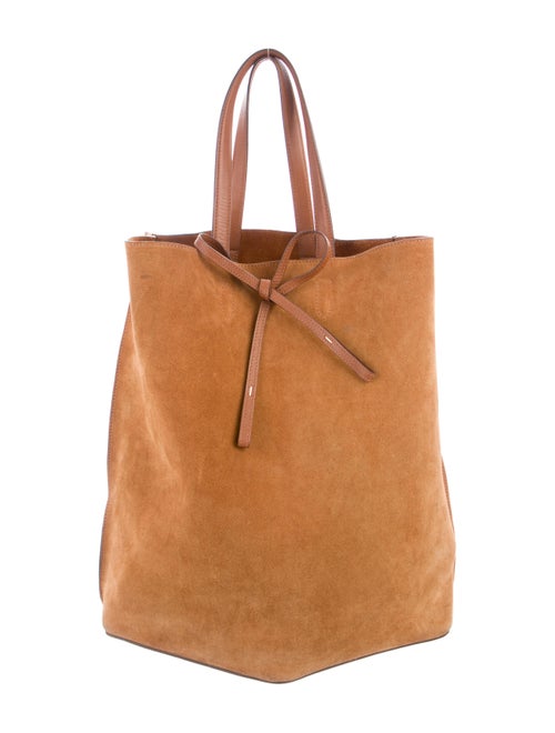 Maison Margiela Suede Handle Bag Brown