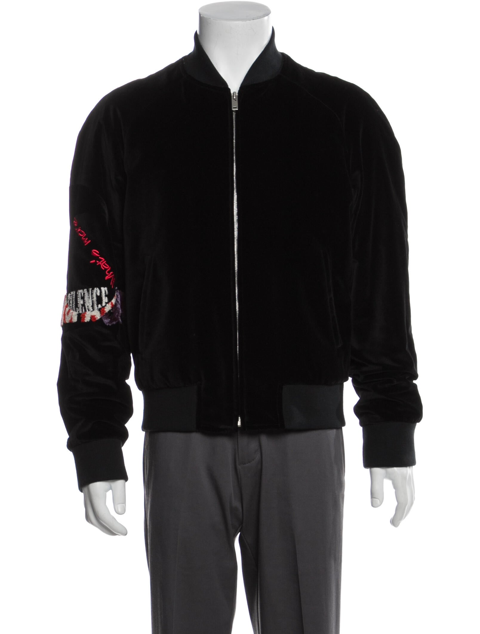 maison margiela velvet bomber jacket 46 Maison Margiela Cropped