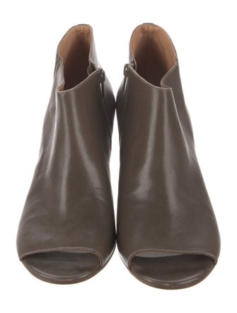 Maison Margiela Leather Cutout Accent Boots