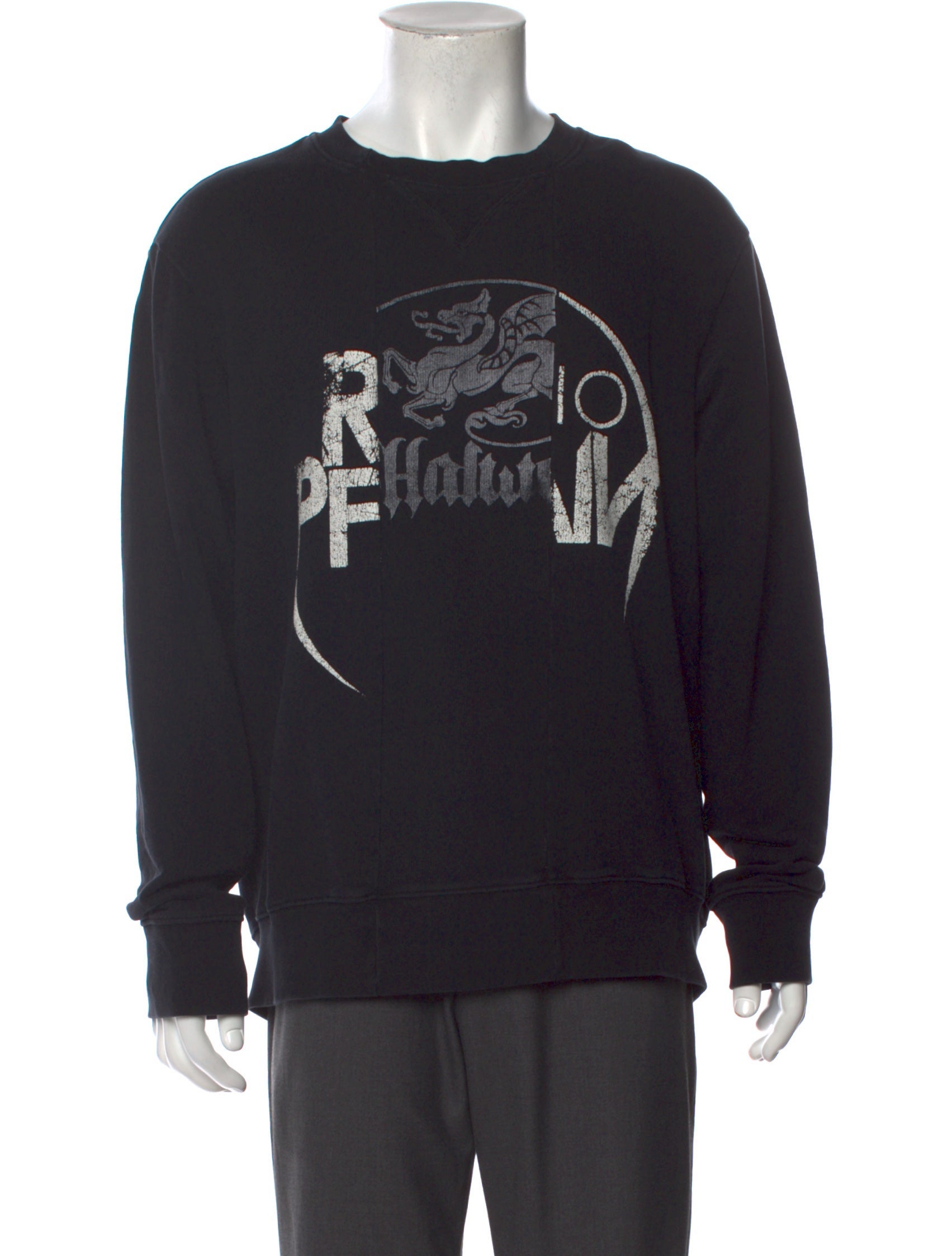 Maison Margiela Graphic Print Crew Neck Pullover