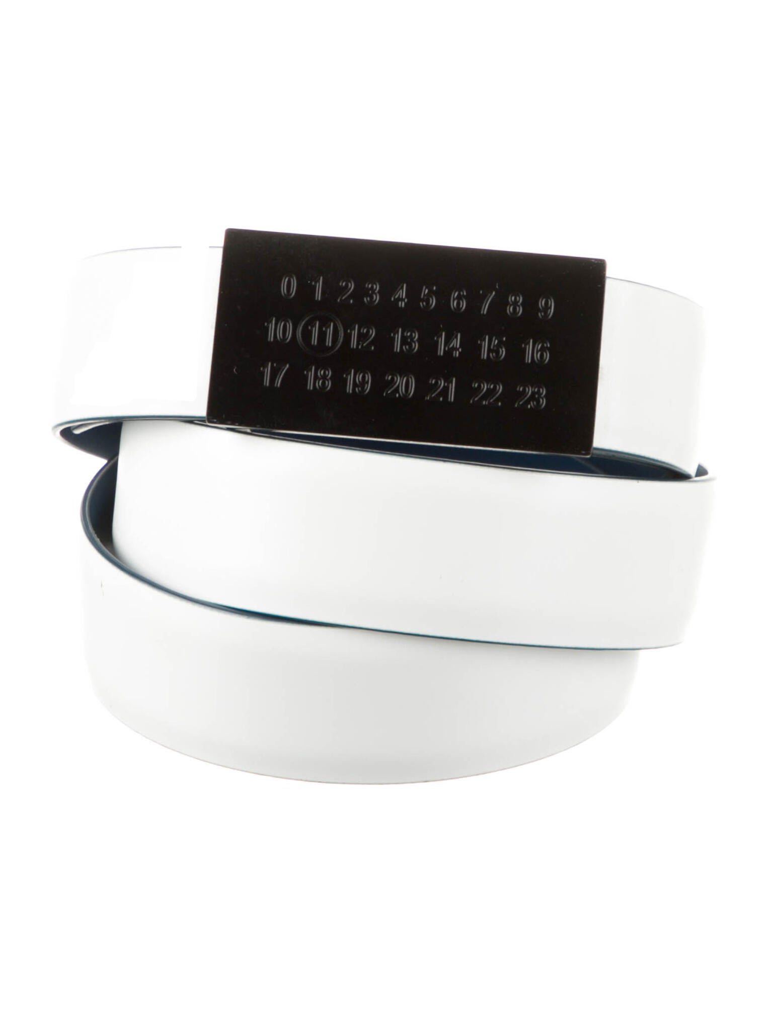 Maison Margiela Leather Belt Kit - White Belts, Accessories