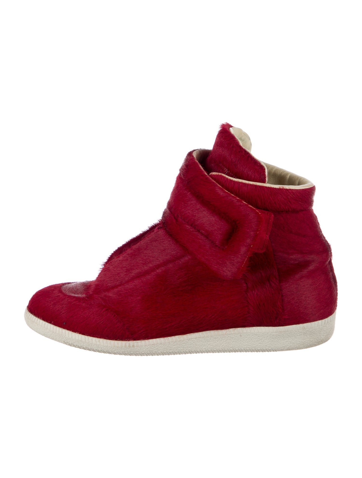 Maison Margiela Ponyhair Chunky Sneakers - Red Sneakers