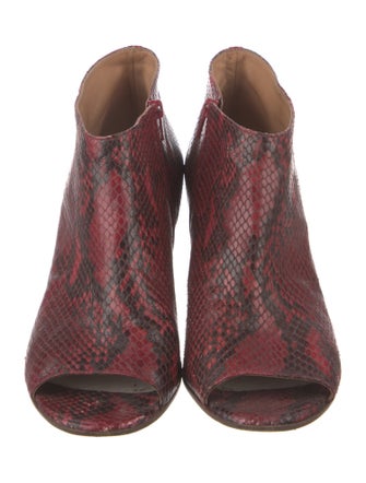 Maison Margiela Embossed Leather Animal Print Boots