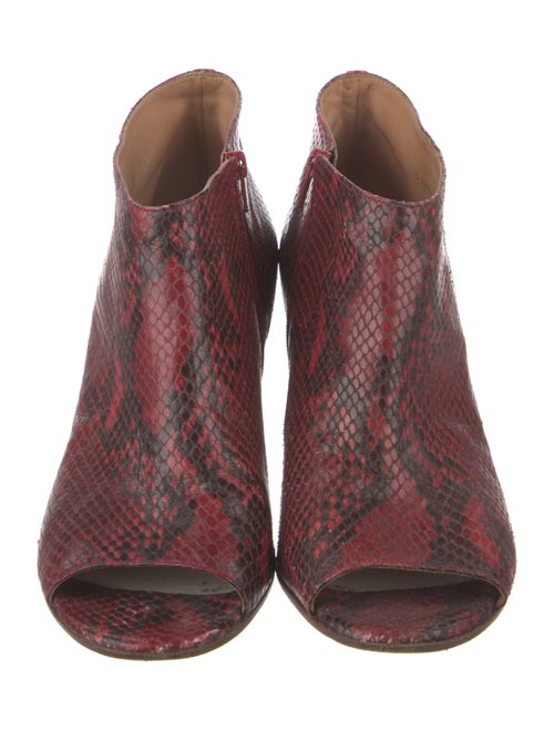 Maison Margiela Embossed Leather Animal Print Boots