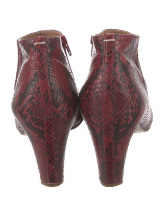 Maison Margiela Embossed Leather Animal Print Boots