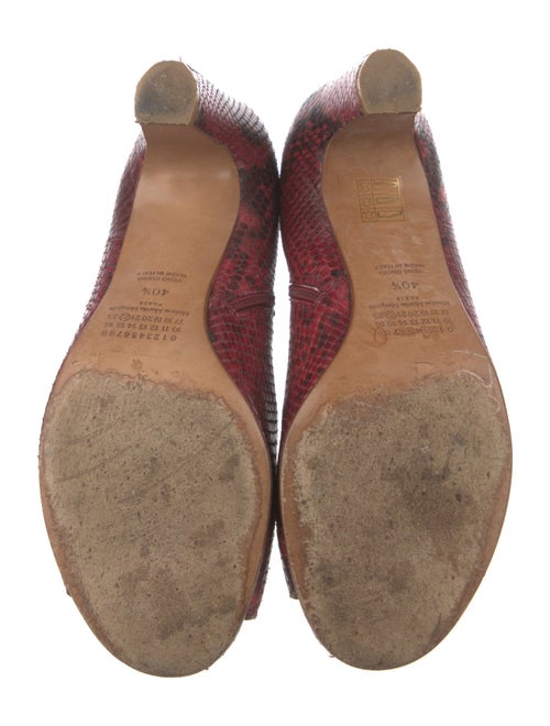 Maison Margiela Embossed Leather Animal Print Boots