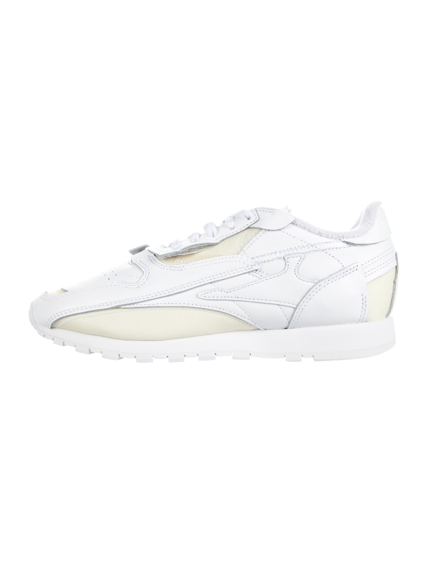 Maison Margiela x Reebok Leather Colorblock Pattern Sneakers