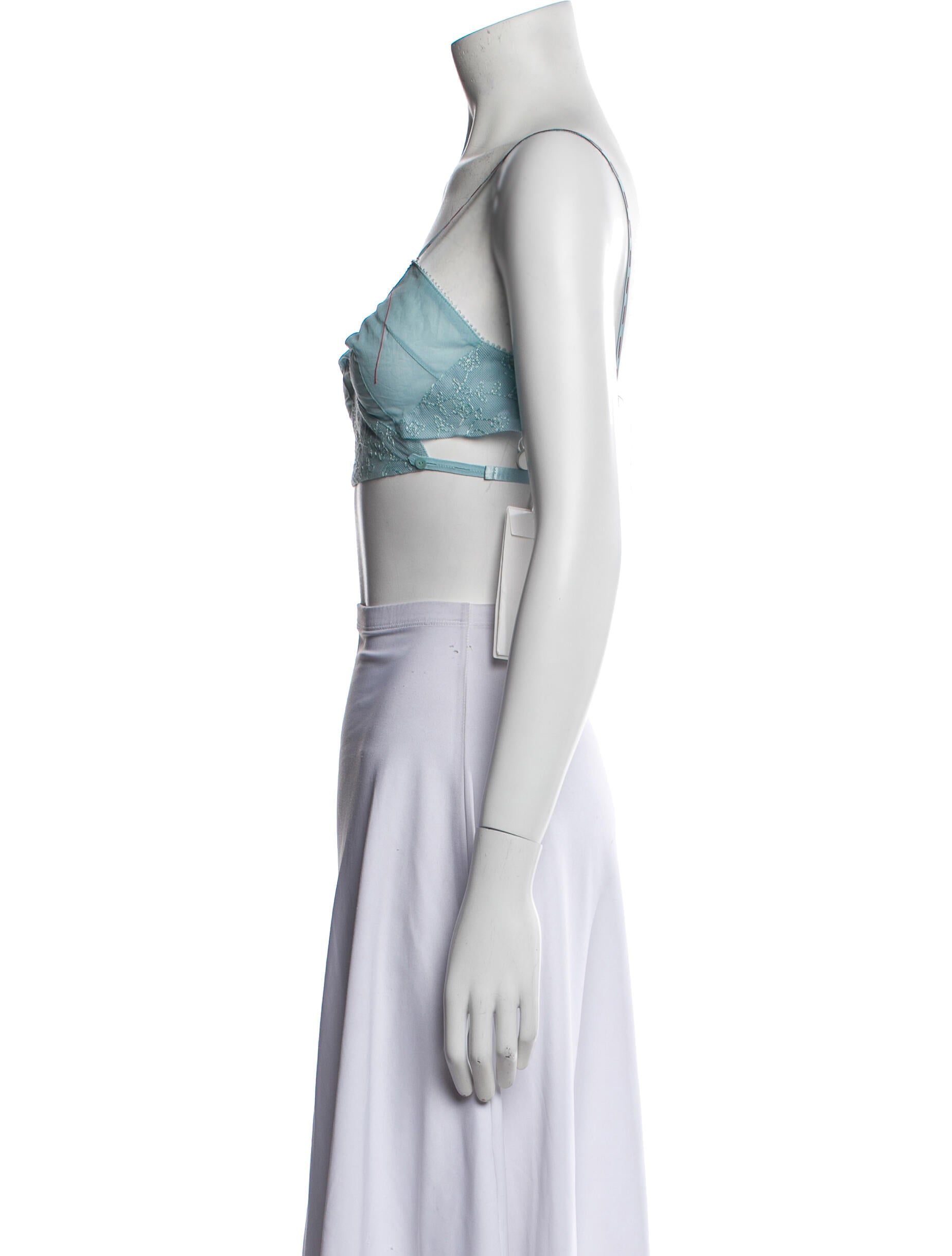 Maison Margiela V-Neck Sleeveless Crop Top w/ Tags