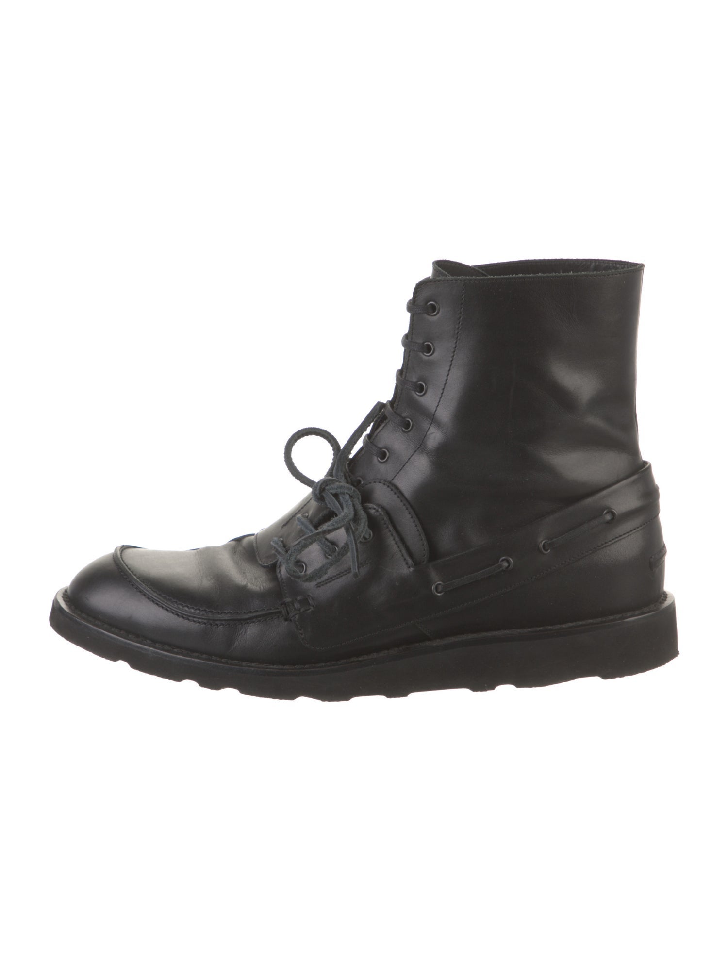 margiela scuffed combat boots