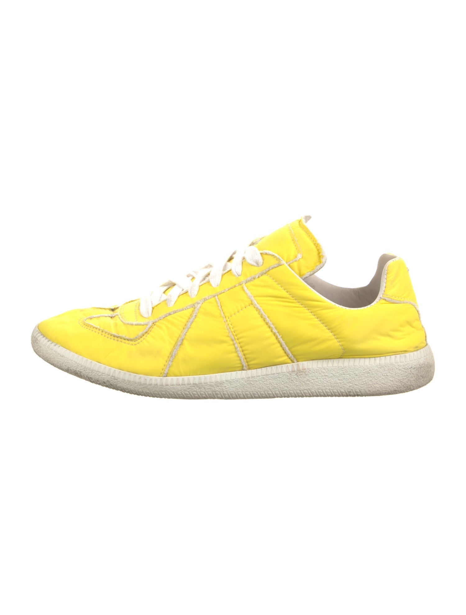 Maison Margiela Nylon Printed Sneakers - Yellow Sneakers