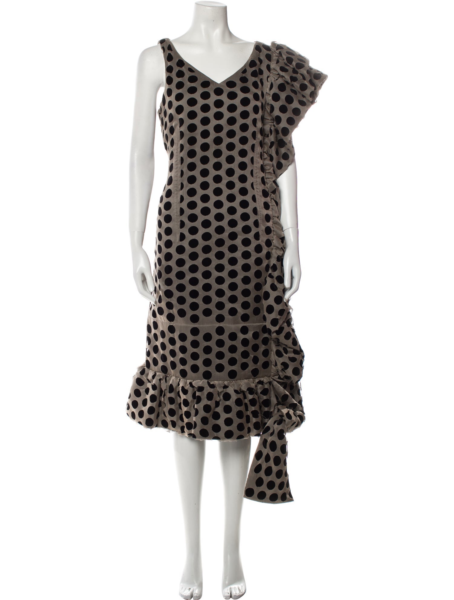 Maison Margiela Silk Midi Length Dress