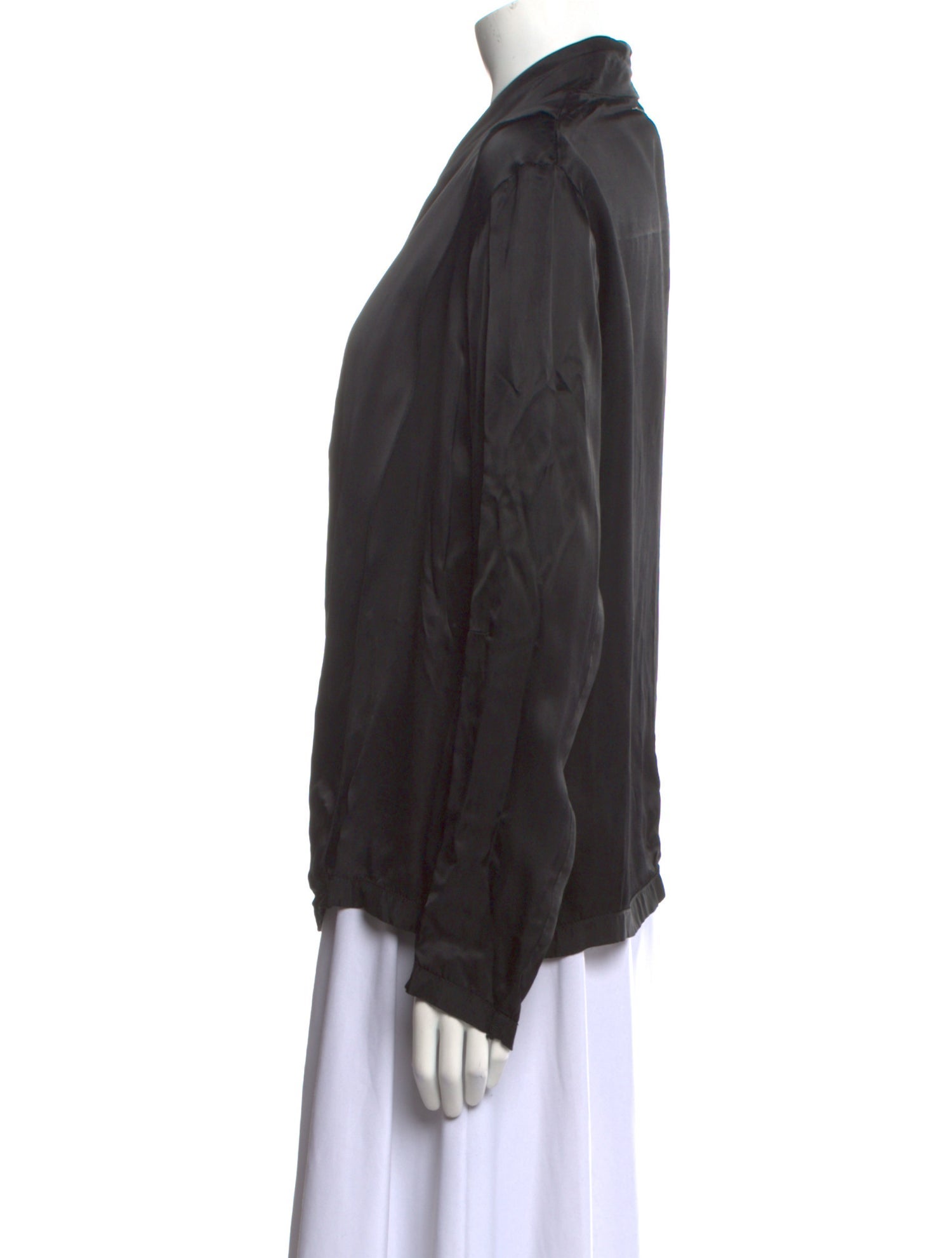 Maison Margiela V-Neck Long Sleeve Blouse