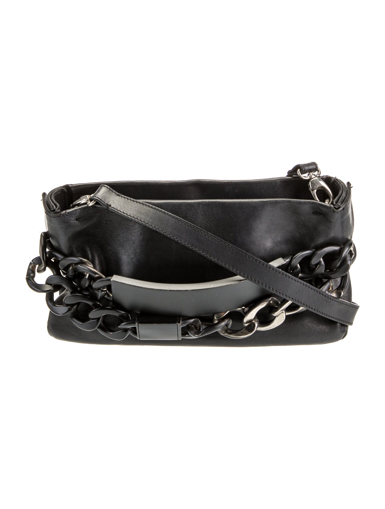 Maison Margiela Leather Shoulder Bag - Black Shoulder Bags
