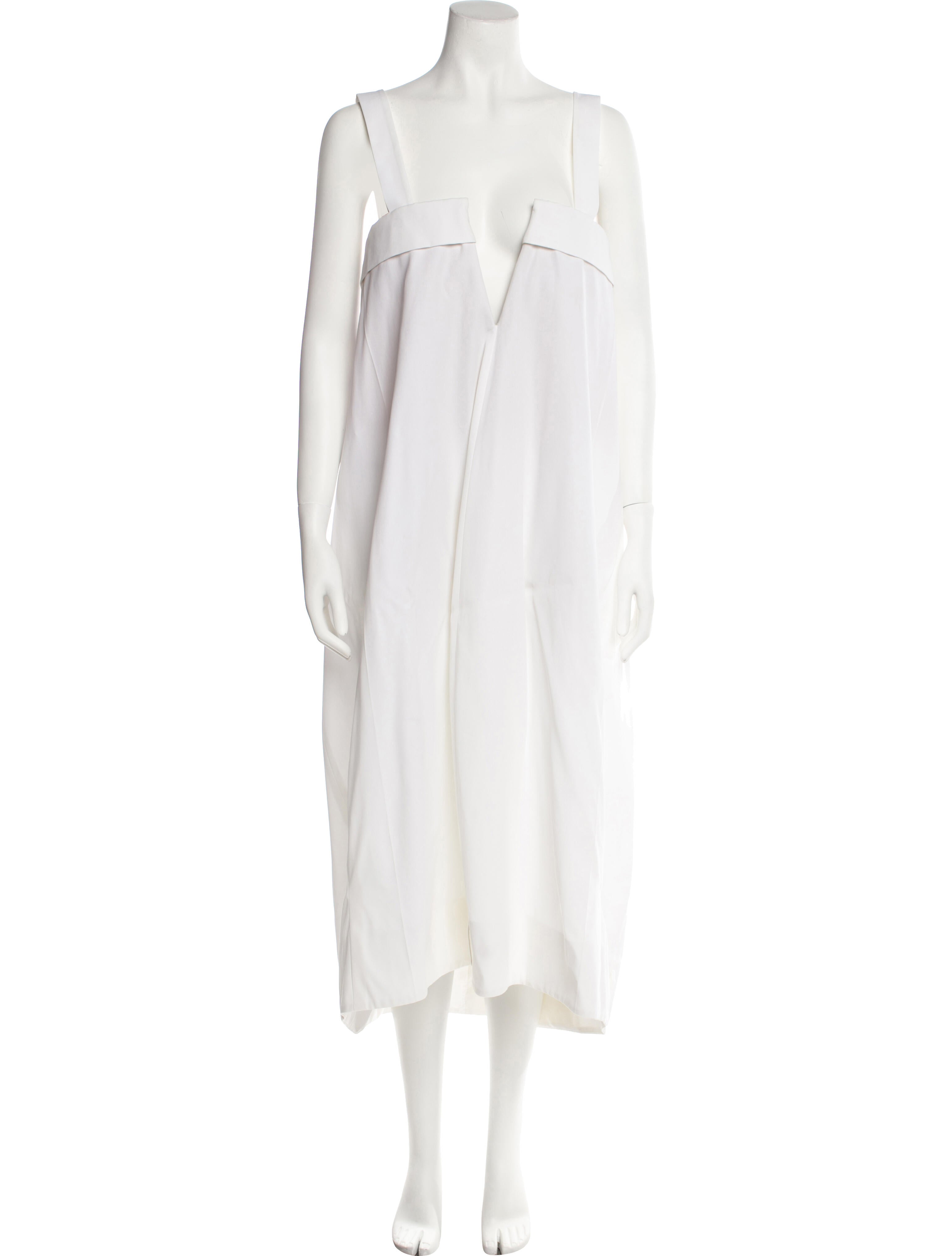 Maison Margiela Square Neckline Knee-Length Dress