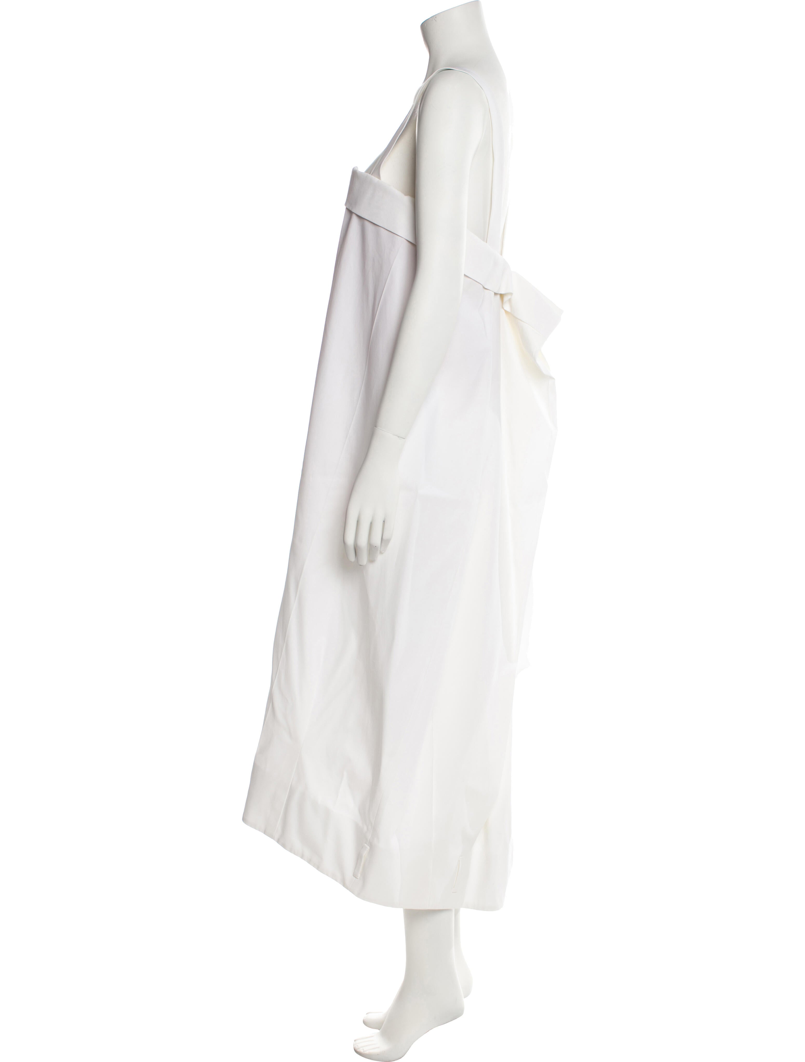 Maison Margiela Square Neckline Knee-Length Dress