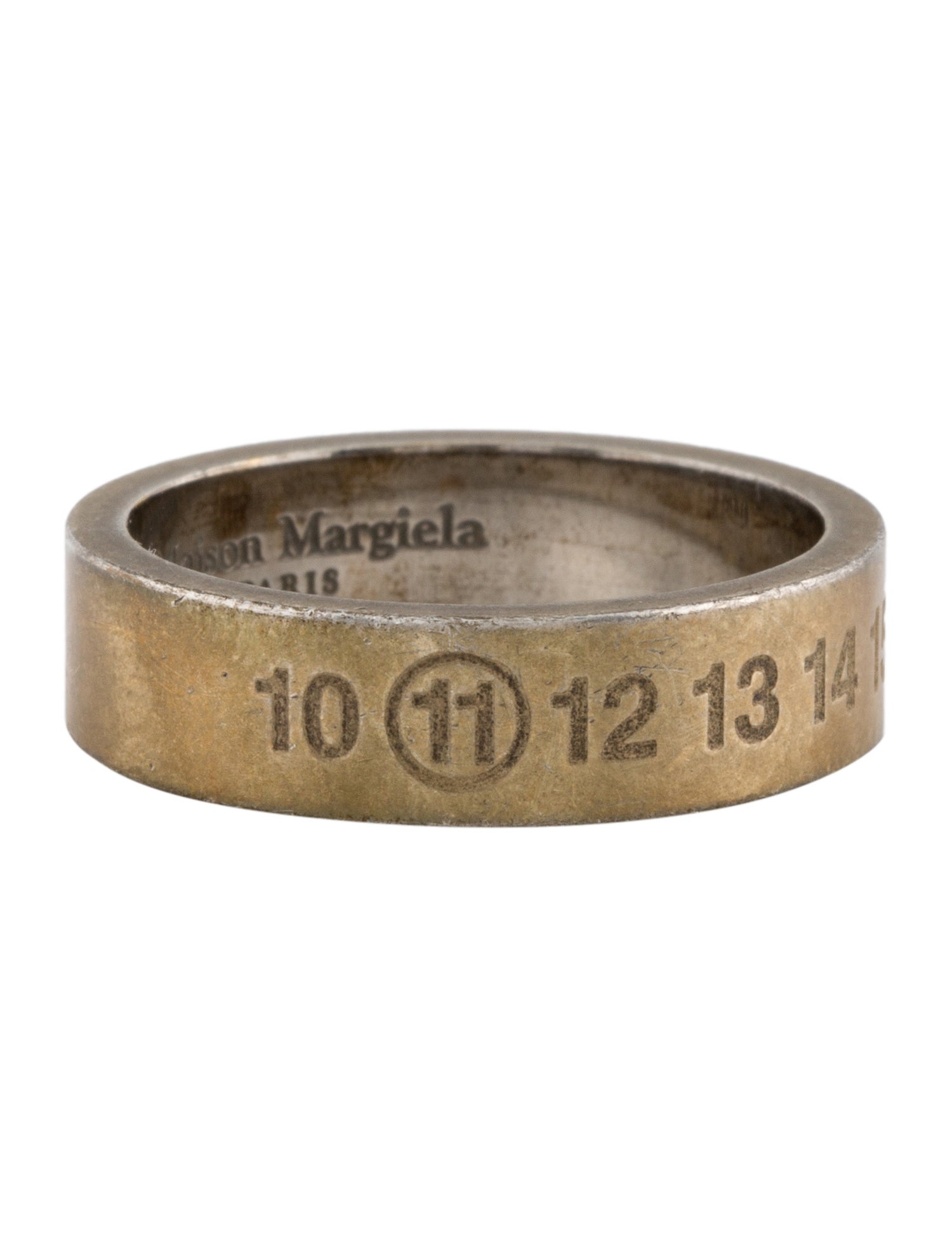 指輪・リング Maison Margiela Ring With Numeric Logo Maison Margiela Number Logo Ring | Silver | FARFETCH