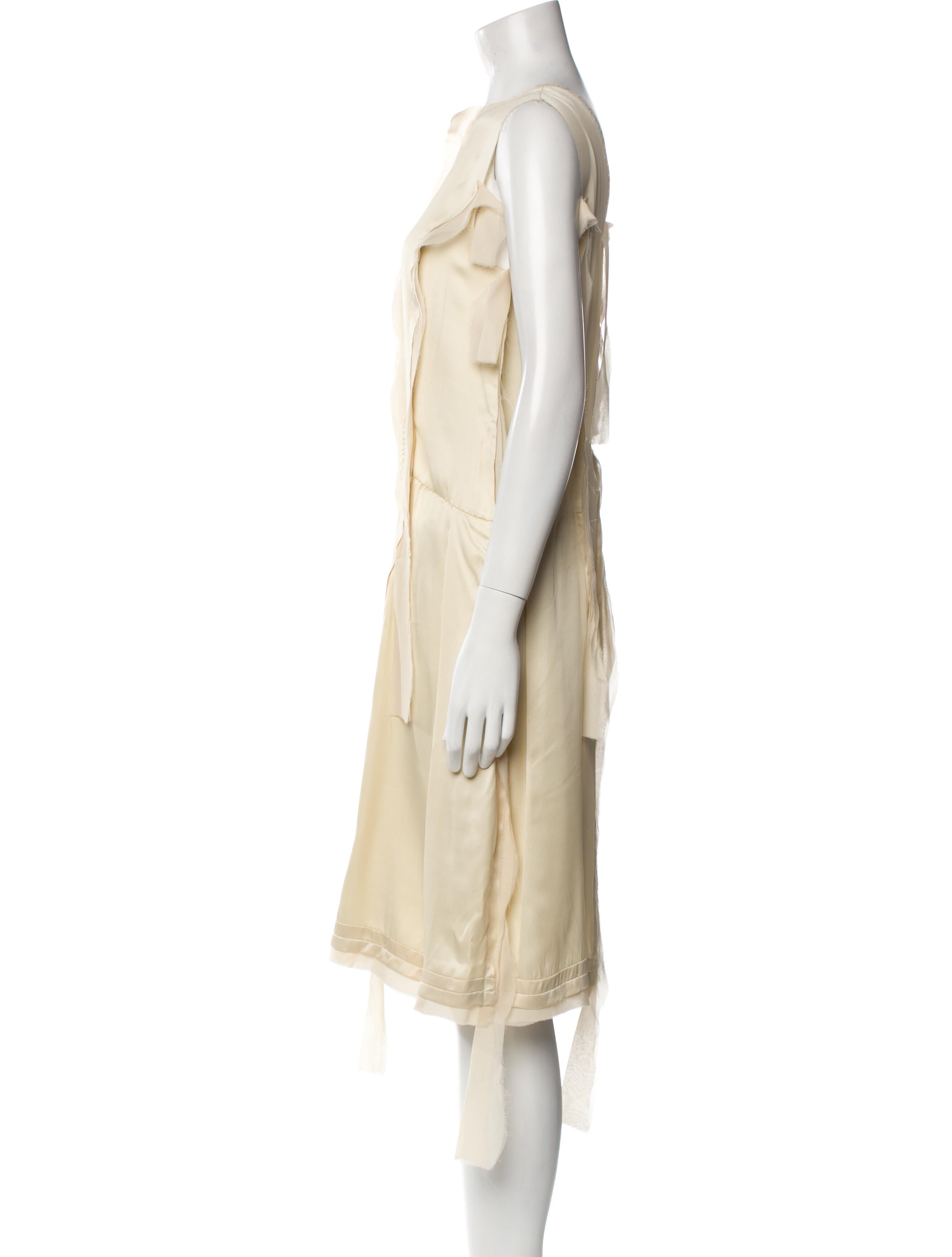 Maison Margiela Bateau Neckline Knee-Length Dress