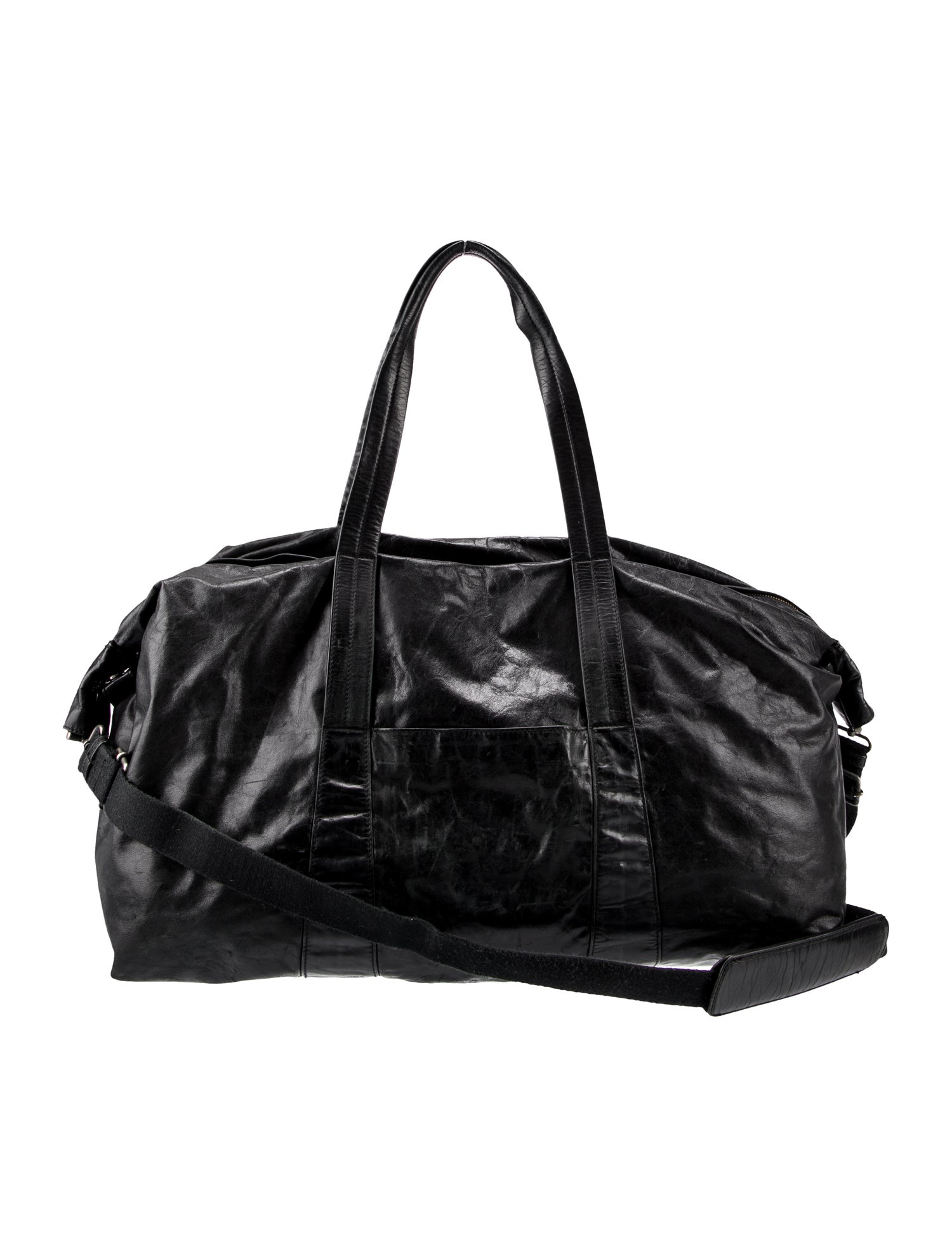 Maison Margiela Leather Weekender Bag - Black Weekenders, Bags