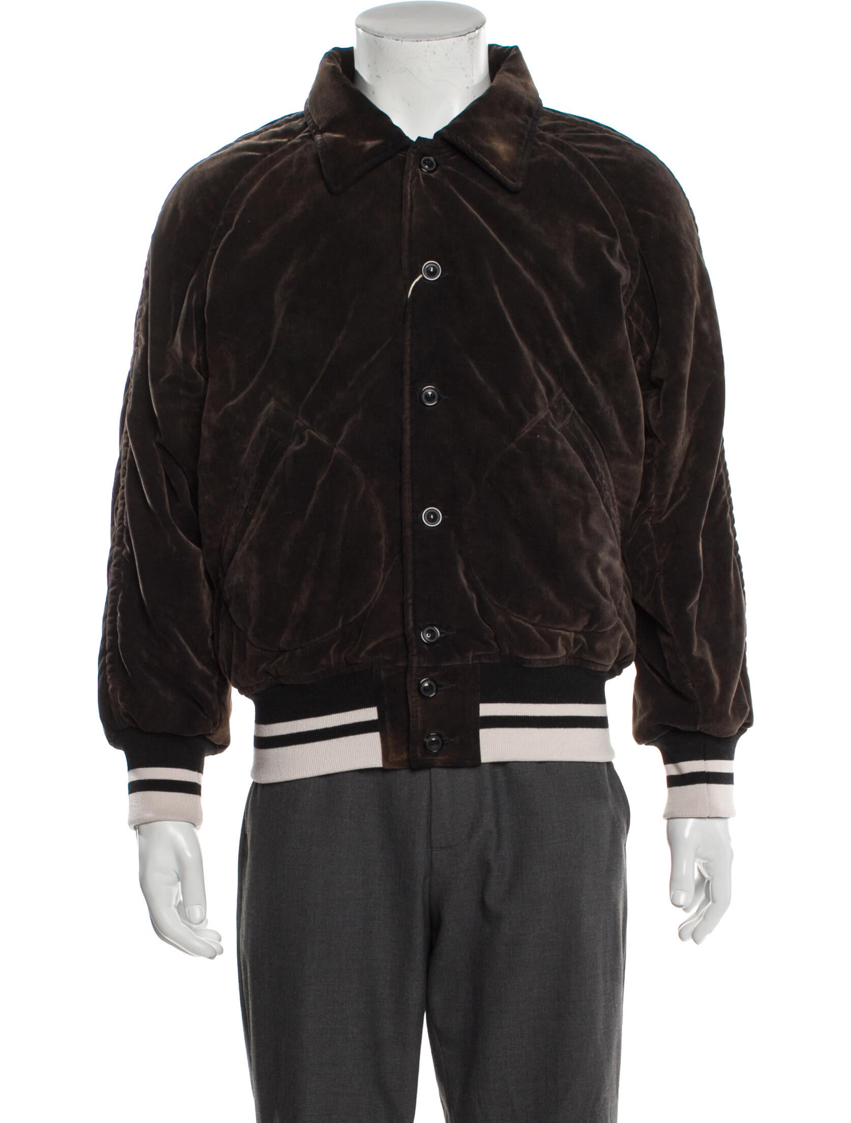 Maison Margiela Colorblock Pattern Bomber Jacket