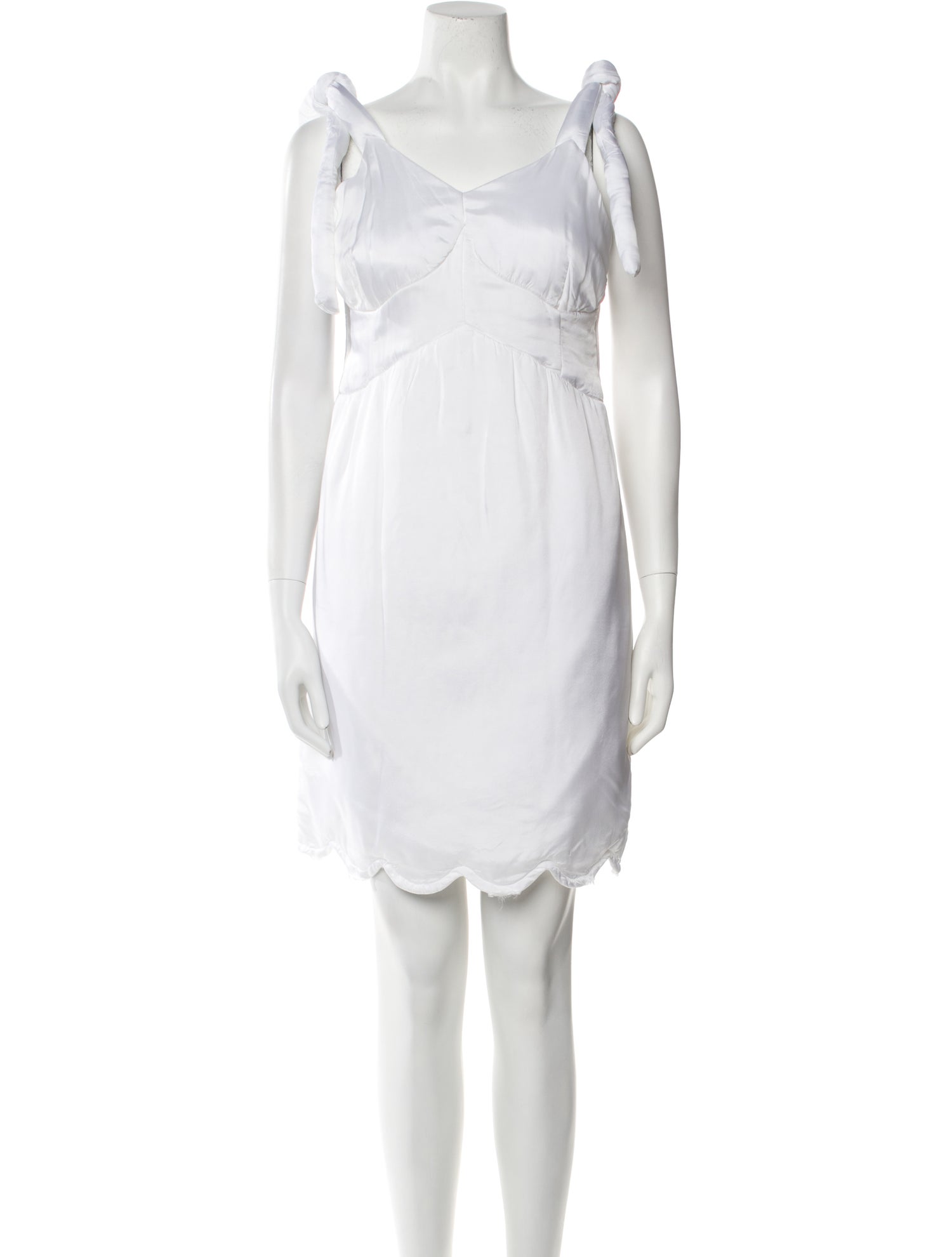 MM6 Maison Margiela Scoop Neck Knee-Length Dress