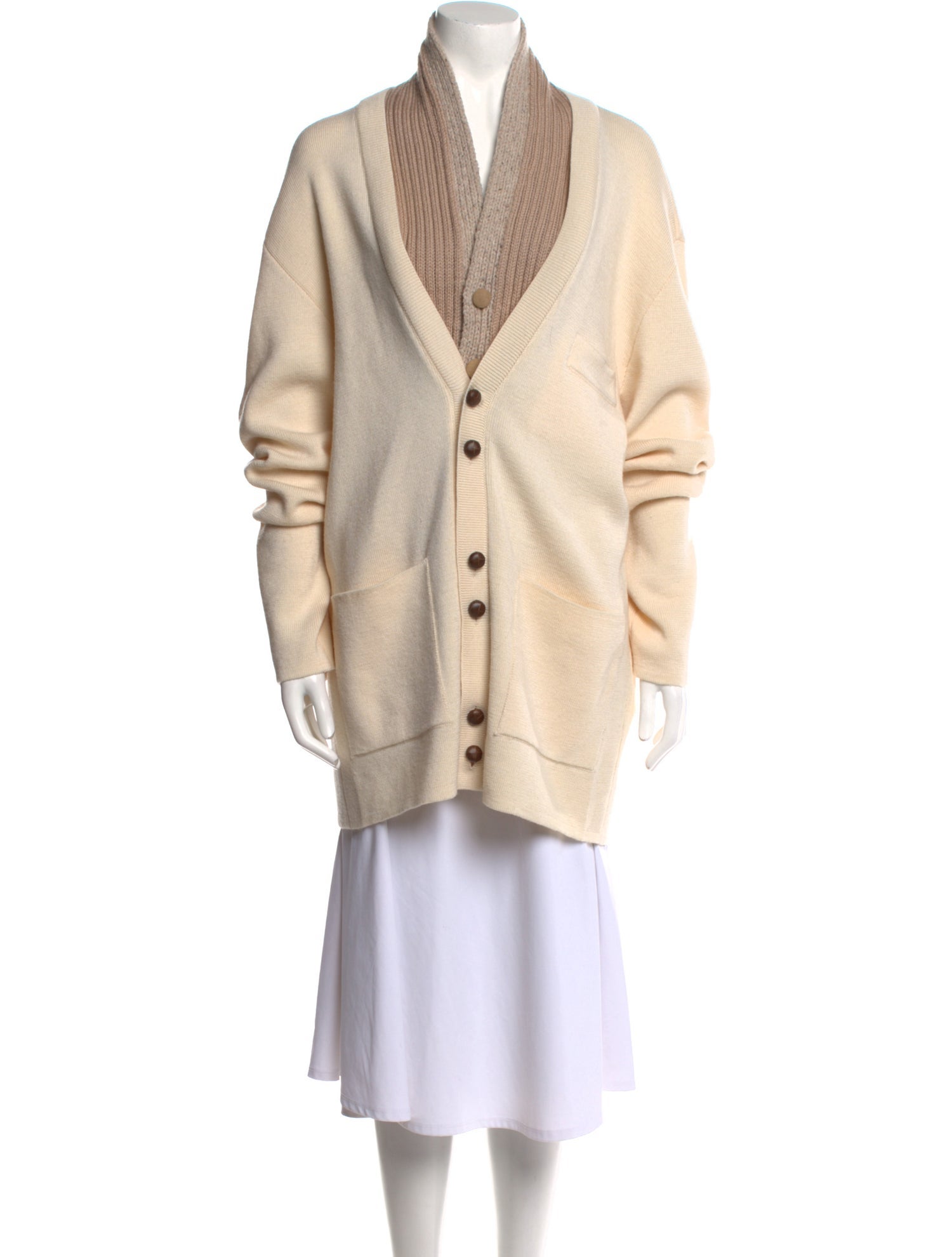 Maison Margiela Wool Collar Cardigan