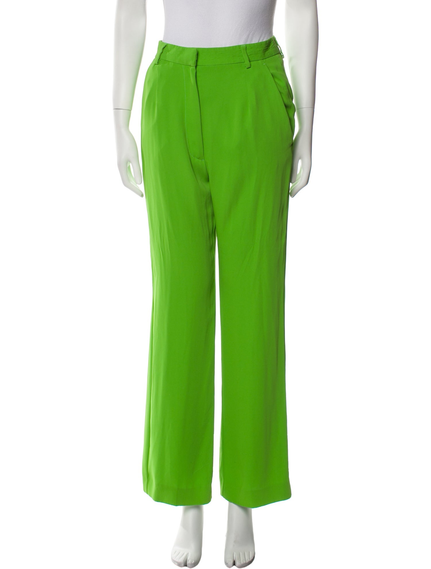MM6 Maison Margiela Wide Leg Pants - Green, 12.75
