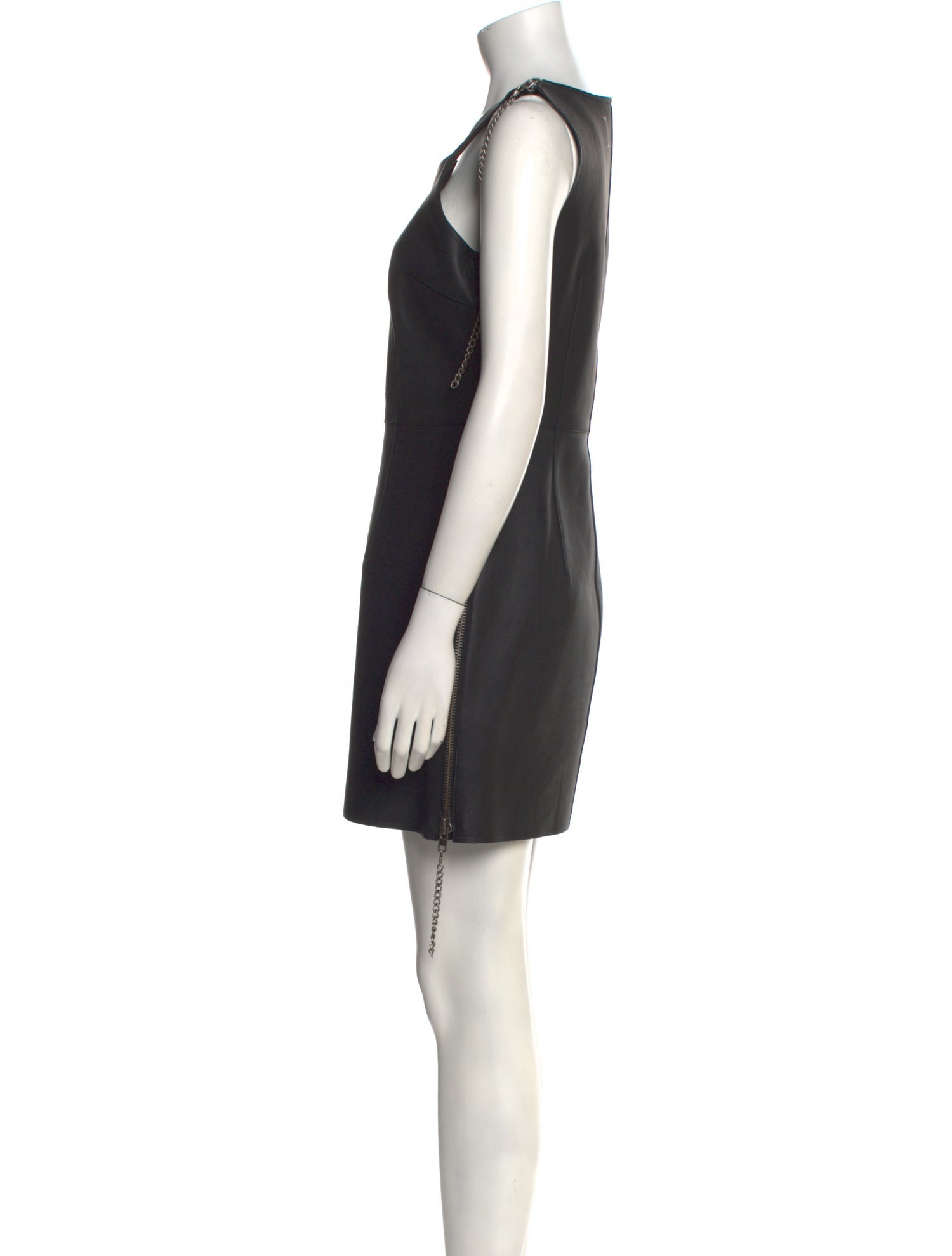 Maison Margiela Lamb Leather Mini Dress