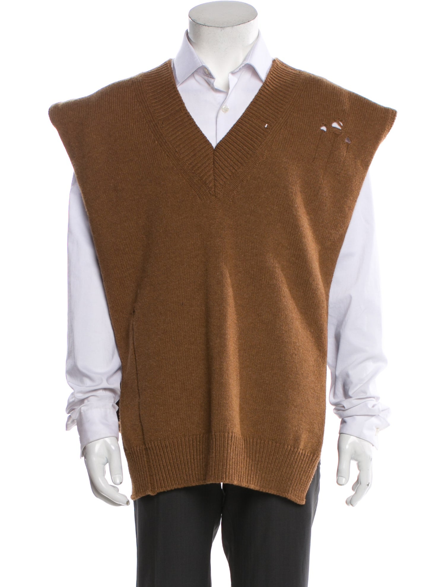 【関税＆送料込み】Maison Margiela V-Neck Wool Vest Wool vest | NET-A-PORTER